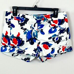 J CREW WOMEN'S MULTICOLOR LOW RISE CHINO STRETCH SHORTS SIZE 4